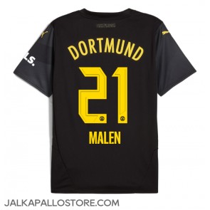 Borussia Dortmund Donyell Malen #21 Vieraspaita 2024-25 Lyhythihainen